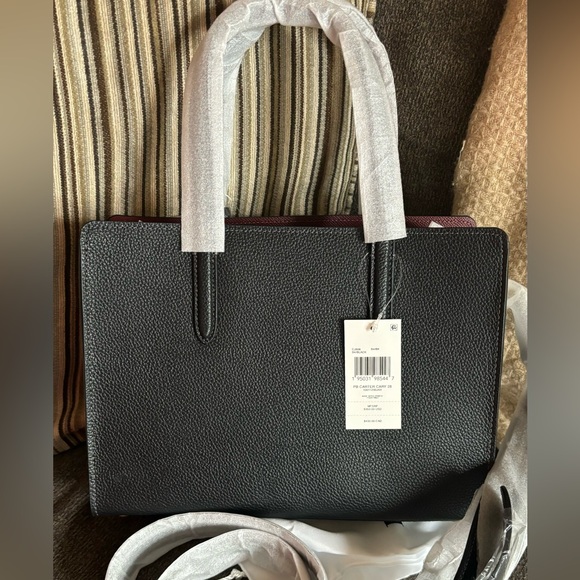 Authentic COACH 1941 pebbled leather 3 compartments 2way zip Satchel/Crosby - Picture 6 of 16